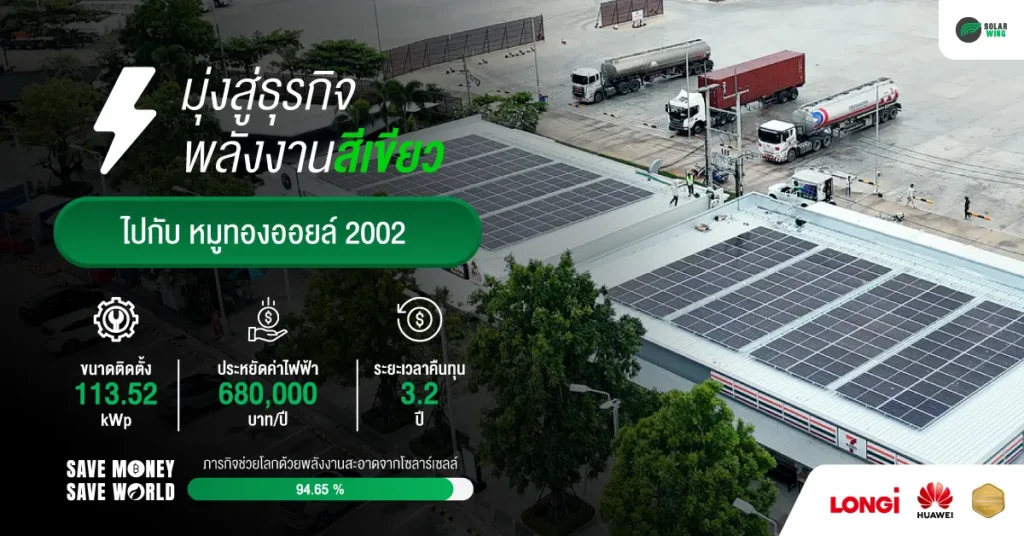 มุ่งสู่ธุรกิจพลังงานสีเขียวไปกับ หมูทองออยล์ 2002